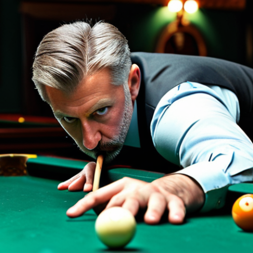 Home 12 Focused Billiard Player**
"A professional billiard player, focused on the table, carefully lining up a shot. Fully clothed in modest, appropriate attire. Billiard hall background with soft lighting. Safe for work, appropriate content, perfect anatomy, natural pose, high quality, professional photography."
**